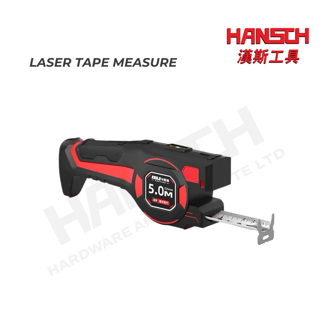 KOSLO Laser Tape Measure with Auto-Lock, Dual Green Laser Guide & Type-C Rechargeable Battery 高精度激光卷