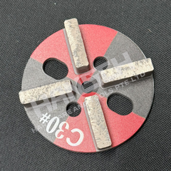 C30# Diamond Grinding Disc for Concrete, Marble, Terrazzo, Resin & Epoxy Floor Grinding / Polishing 四齿金刚石地坪打磨片