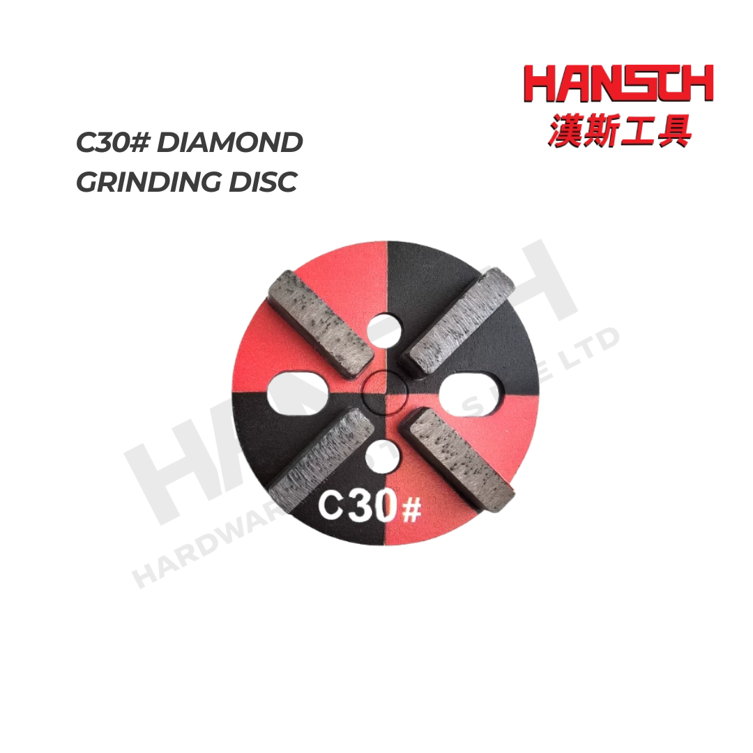 C30# Diamond Grinding Disc for Concrete, Marble, Terrazzo, Resin & Epoxy Floor Grinding / Polishing 四齿金刚石地坪打磨片