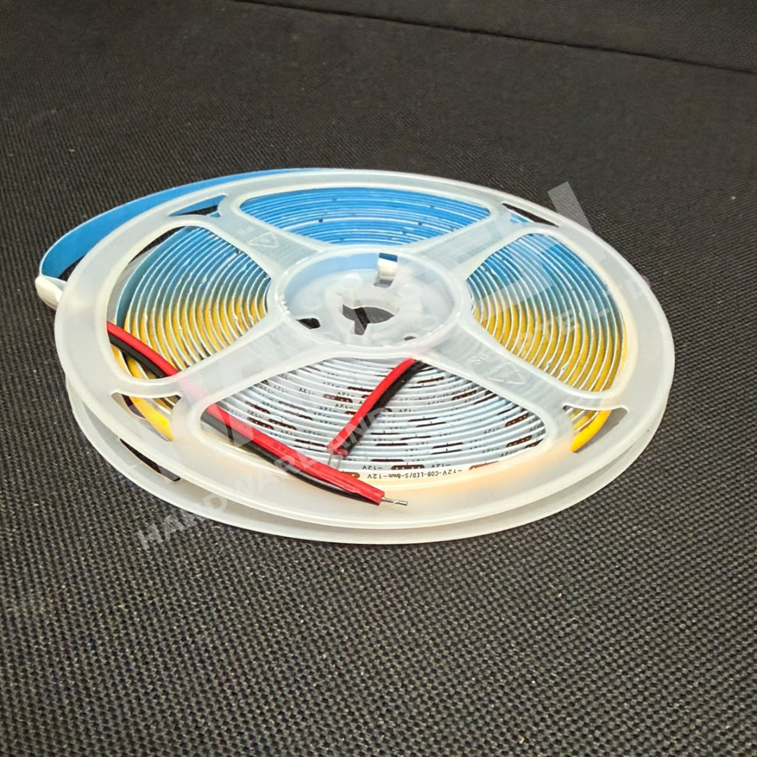 COB LED Strip Light 8mm 12V DC Warm White 5M Roll – IP20 灯带 暖白光
