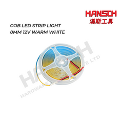 COB LED Strip Light 8mm 12V DC Warm White 5M Roll – IP20 灯带 暖白光