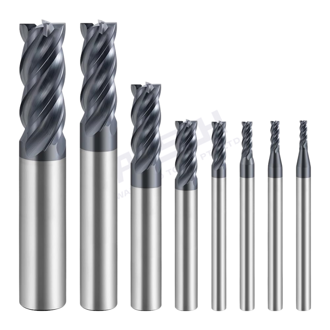 ZZBD-CT Carbide Helix End Mills for Stainless Steel-4 Flute Square End Mills 四刃钢用平刀