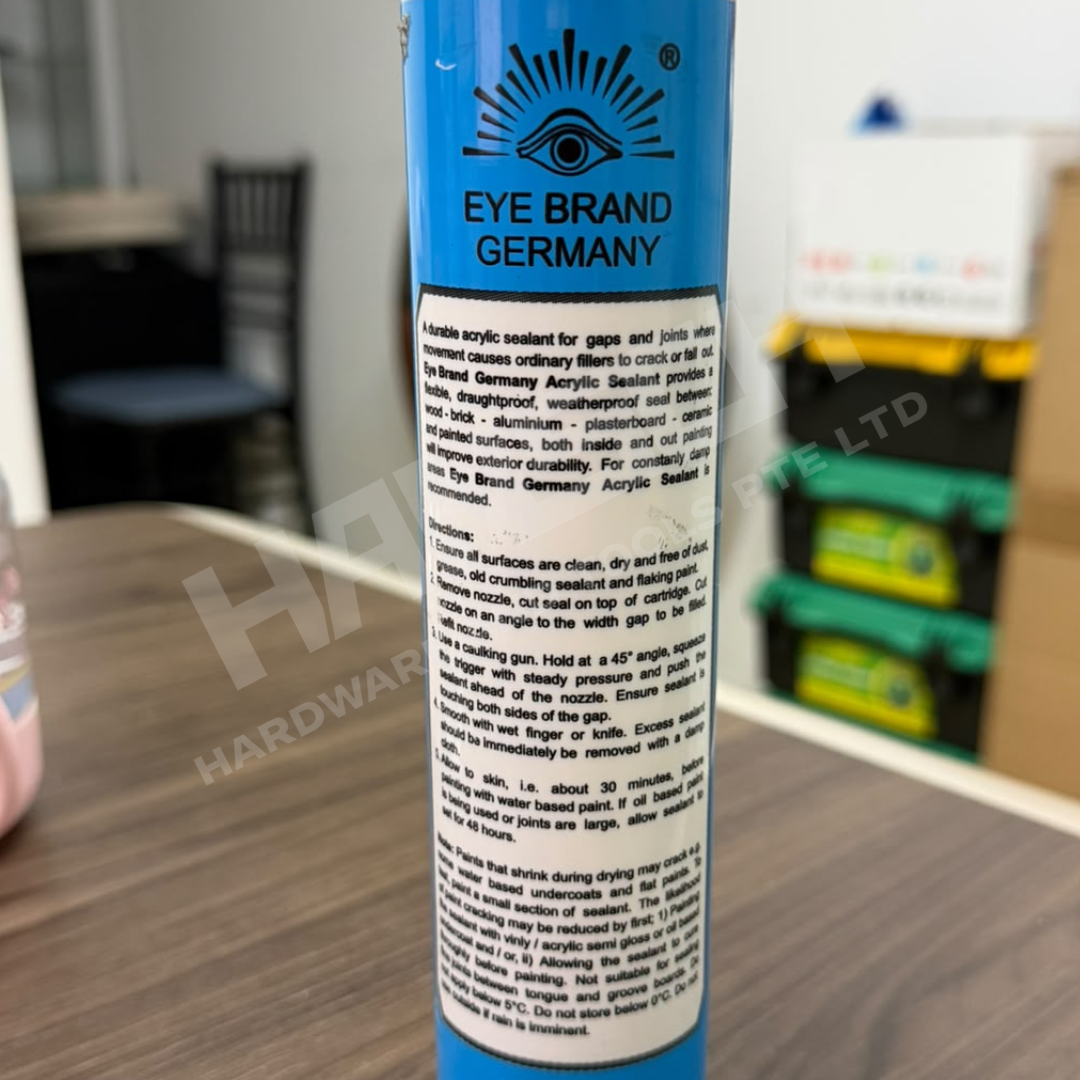 Carl Schlieper Eye Brand Germany Acrylic Sealant 450ml – Paintable Gap & Joint Filler 丙烯酸密封胶
