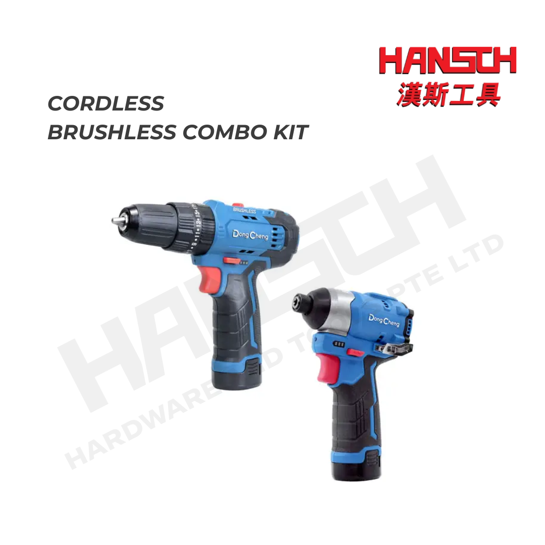 Dong Cheng 12V Cordless Brushless Impact Driver + Hammer Drill  DCKIT25 东成 无刷充电式冲击起子机 + 无刷冲击钻双机套装