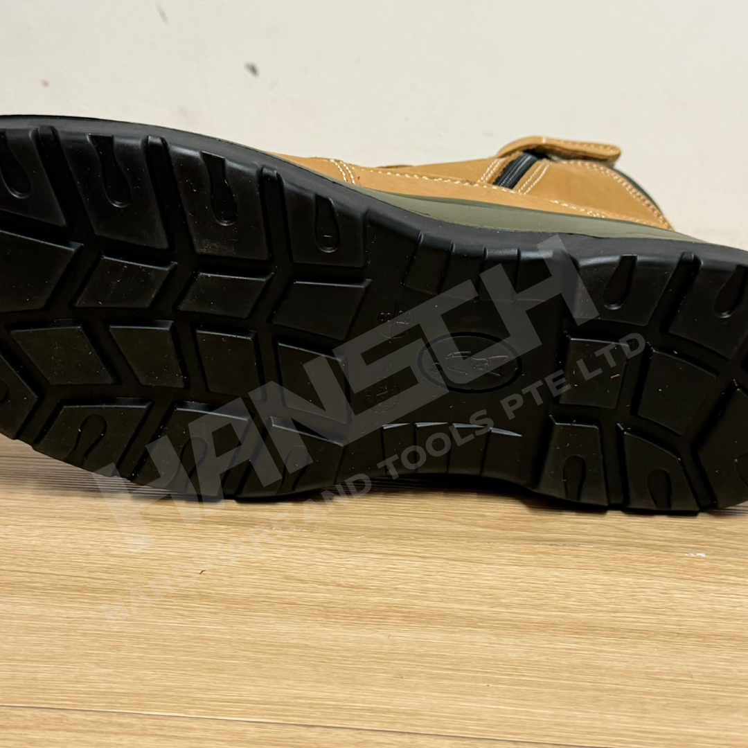 D&D 08878 Tanned Grain Leather Medium-Cut Laced Safety Shoe with Steel Toe Cap 帮系带式钢头安全鞋