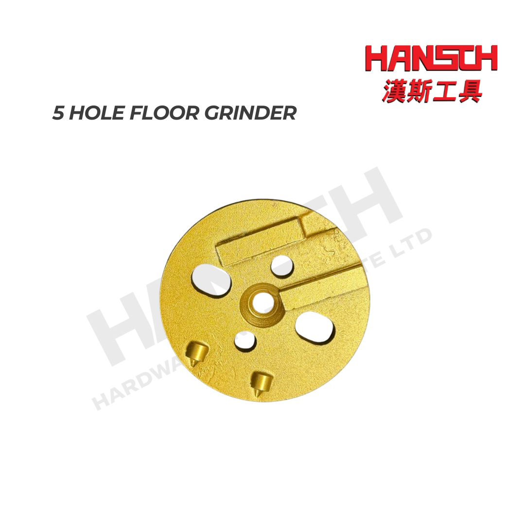 Diamond Grinding Head 5 Holes for Epoxy & Concrete Floor Grinder – Floor Grinding & Surface Preparation Tool 混凝土地面打磨刀研磨盘
