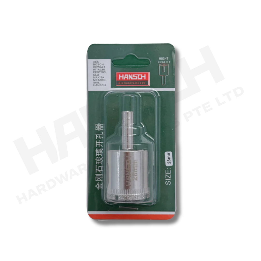 Diamond Coated Glass Hole Saw Drill Bit Set for Glass, Ceramic Tile, Marble & Porcelain Tile Drilling  大理石玻璃开孔器