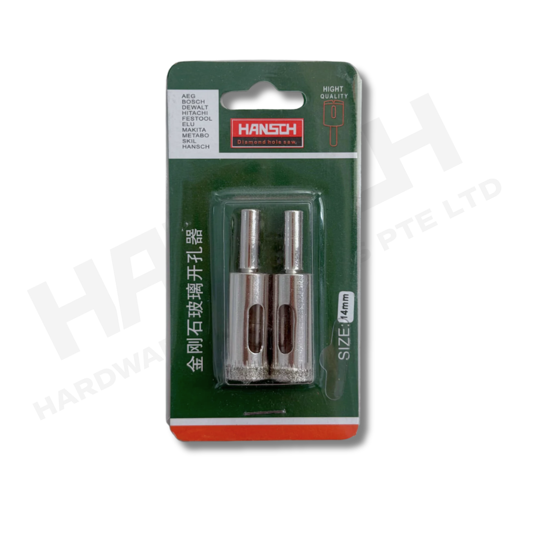 Diamond Coated Glass Hole Saw Drill Bit Set for Glass, Ceramic Tile, Marble & Porcelain Tile Drilling  大理石玻璃开孔器
