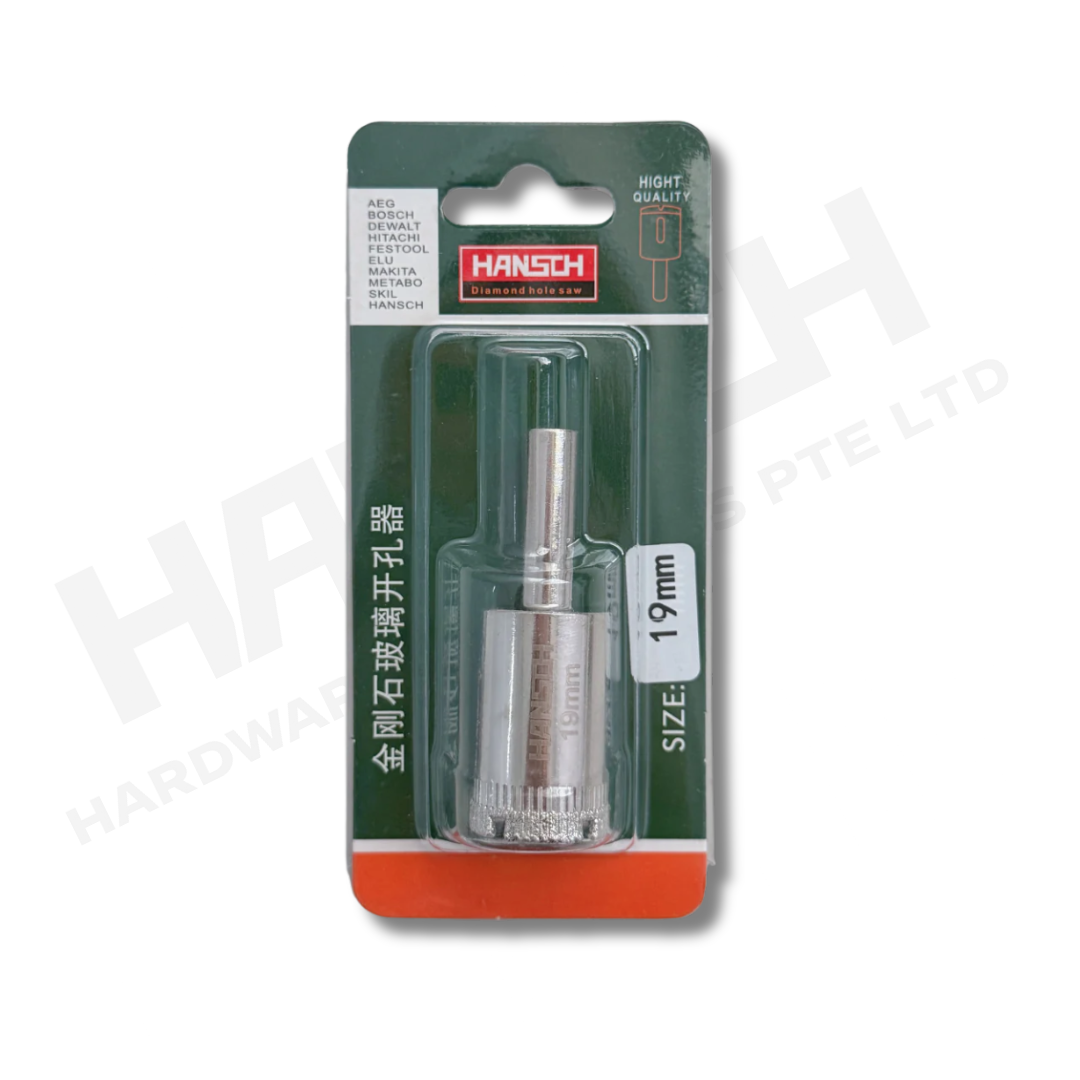 Diamond Coated Glass Hole Saw Drill Bit Set for Glass, Ceramic Tile, Marble & Porcelain Tile Drilling  大理石玻璃开孔器