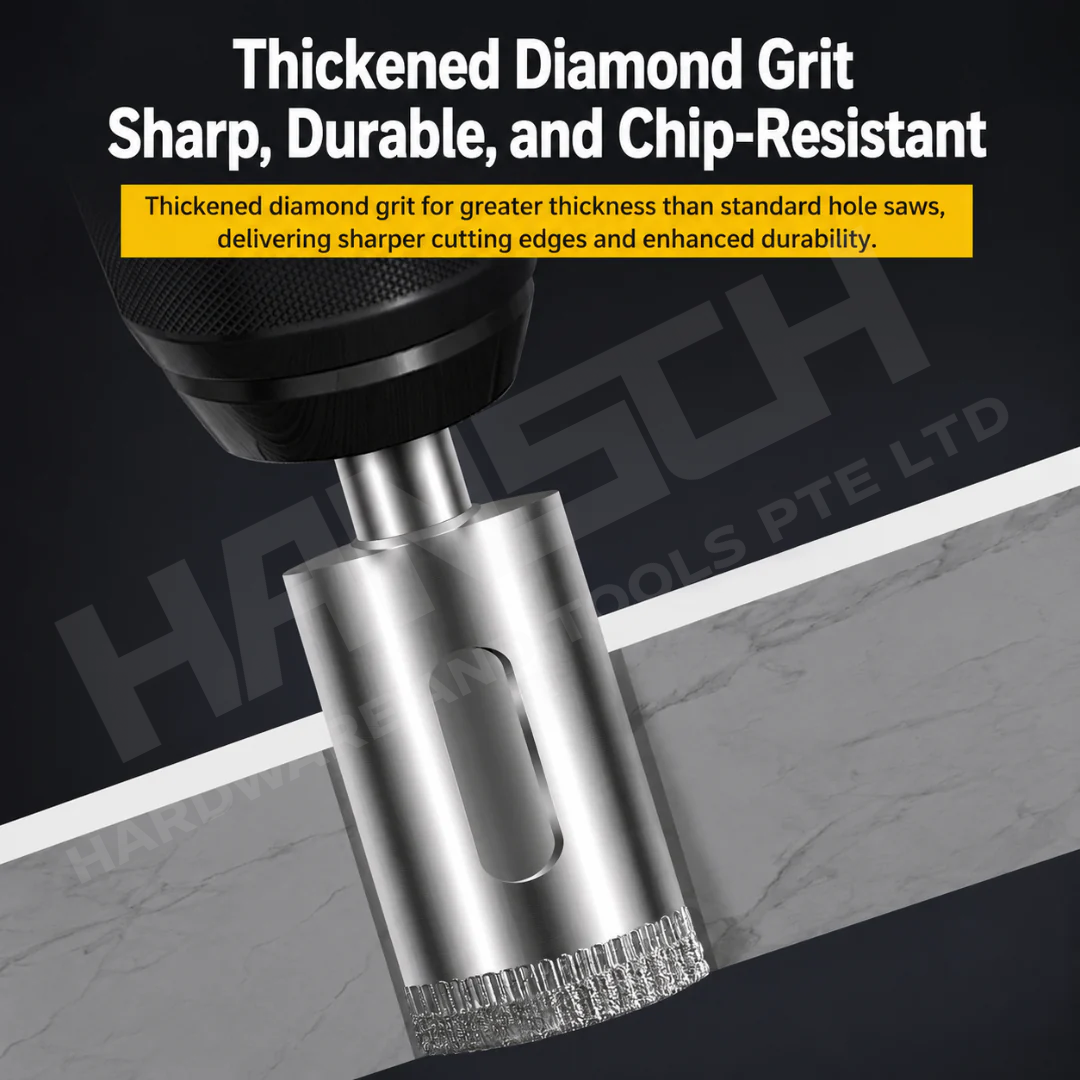 Diamond Coated Glass Hole Saw Drill Bit Set for Glass, Ceramic Tile, Marble & Porcelain Tile Drilling  大理石玻璃开孔器