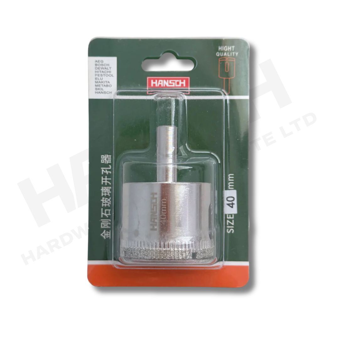 Diamond Coated Glass Hole Saw Drill Bit Set for Glass, Ceramic Tile, Marble & Porcelain Tile Drilling  大理石玻璃开孔器