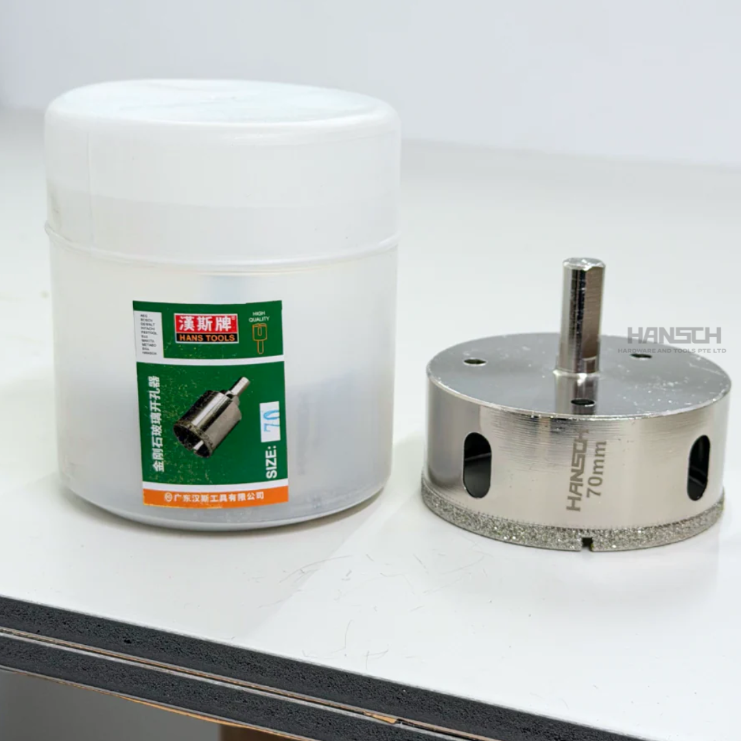 Diamond Coated Glass Hole Saw Drill Bit Set for Glass, Ceramic Tile, Marble & Porcelain Tile Drilling  大理石玻璃开孔器