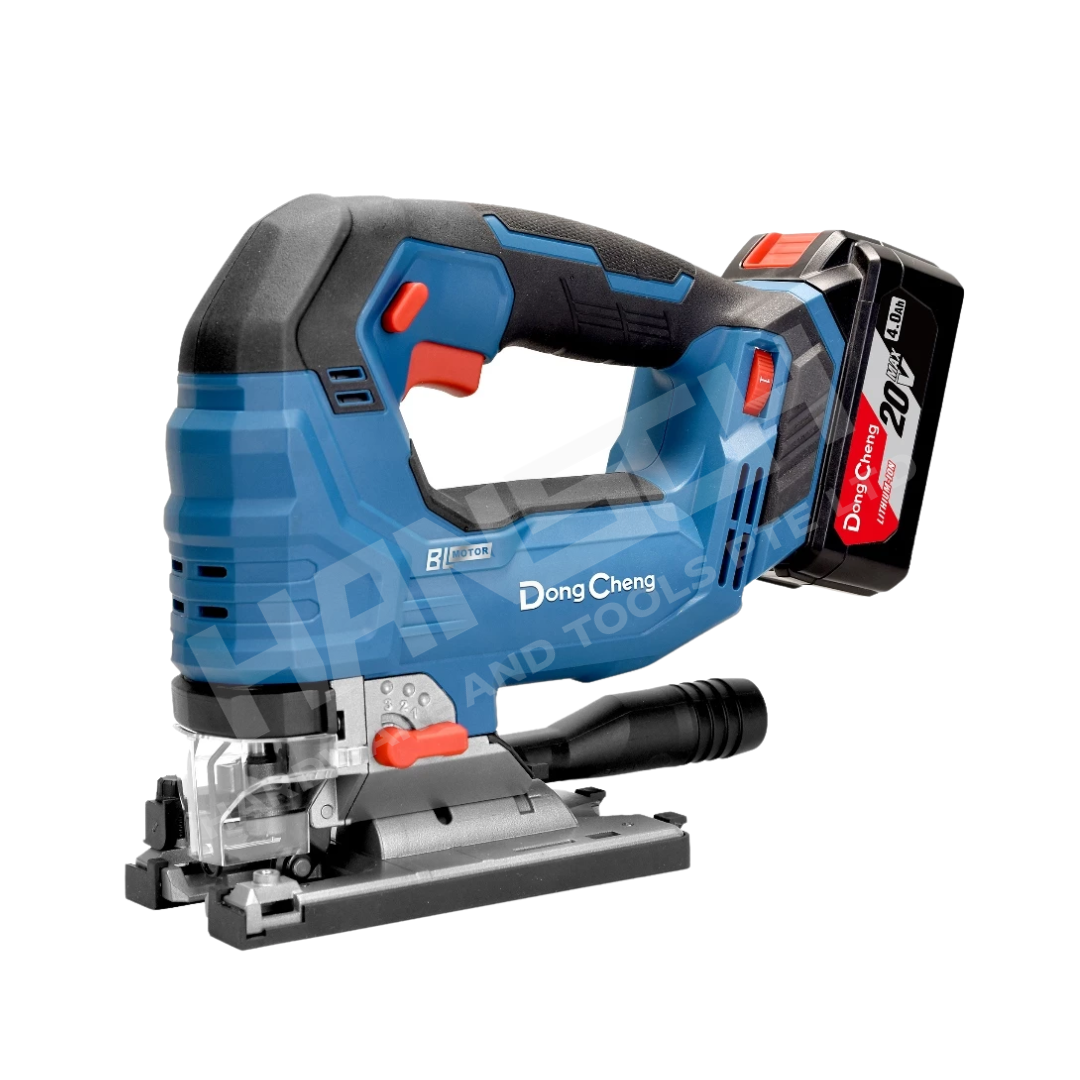 Dong Cheng DCKIT17 20V 4.0Ah Lithium-Ion Cordless 3-Tool Combo Kit – DCMP6Z Trimmer + DCMQ85Z Jig Saw + DCJZ2060IZ Impact Driver Drill 锂电无绳三件套工具组合 (修边机 + 曲线锯 + 冲击电钻)