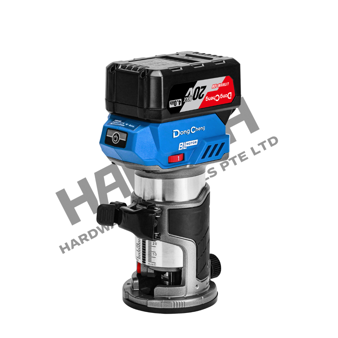 DongCheng DCMP6 20V MAX 600W Cordless Brushless Wood Trimmer Router  无刷充电式木工修边机 / 电木铣