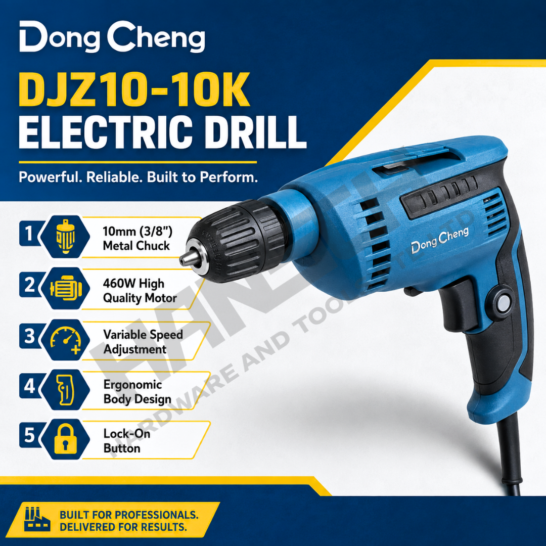 DongCheng DJZ10-10K 460W Variable Speed Electric Drill 工业级调速手电钻