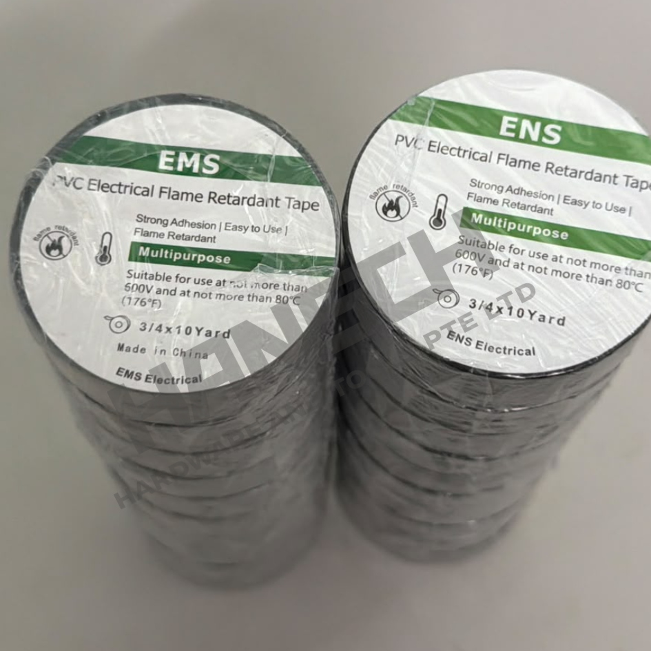 EMS PVC Electrical Flame Retardant Insulation Tape Multipurpose Electrical Tape 电工阻燃绝缘胶带