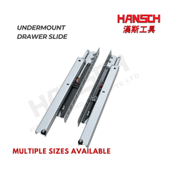 Ecoware V3 Undermount Full Extension Drawer Slide with Soft Closing 隐藏式缓冲托底抽屉滑轨