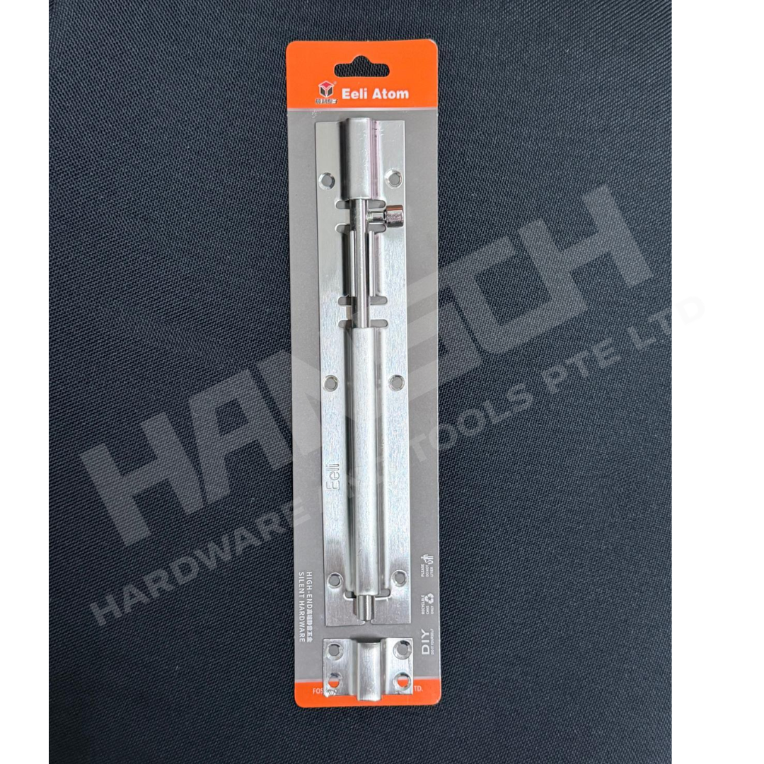 Eeli Atom Stainless Steel Door Tower Bolt / Slide Bolt Lock – Heavy Duty Security Latch for Door & Gate 门窗大门安全锁扣