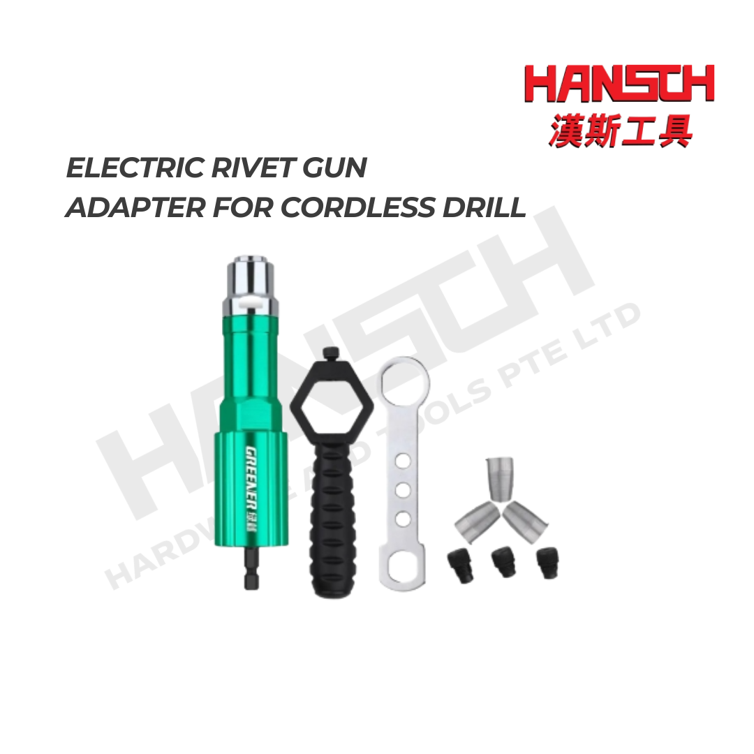 GREENER Electric Rivet Gun Adapter for Cordless Drill 电动拉铆枪转换接头