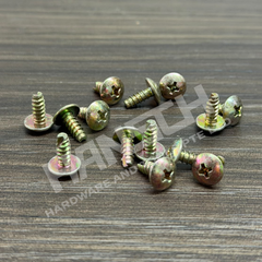 Electrical Casing Cover Screw – Phillips Pan Head Self-Tapping Screw 电箱盖板螺丝 / 十字盘头带垫自攻螺丝 (多种尺寸可选)