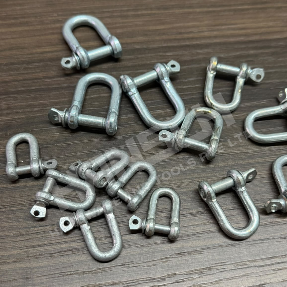Galvanized D Shackle - Type "D" Screw pin chain shackle 镀锌D型卸扣 - 多种尺寸可选