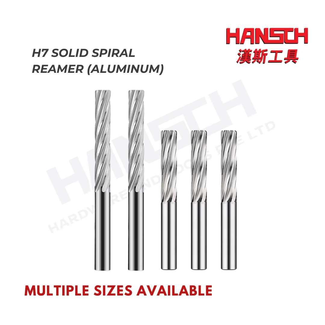 ZZBD-CT H7 Solid Spiral Flute Machine Reamer for Aluminum (H7 铝用螺旋铰刀)