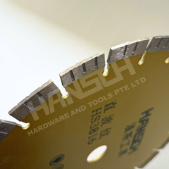 Hansch HS3816 Straight Diamond Saw Blade for Granite, Stone, Wall & Floor Cutting 直波纹金刚石锯片 波纹金刚石锯片