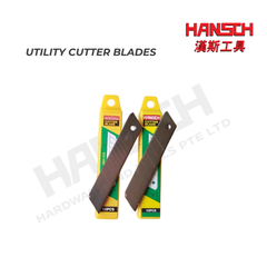 Hansch 18mm Snap-Off Utility Knife with Replacement Cutter Blades Multi-Purpose Retractable Box Cutter 多用途美工刀配替换刀片