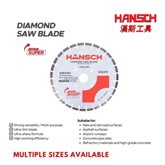 Hansch Diamond Saw Blade for Concrete & Road Cutting – White Drill Series