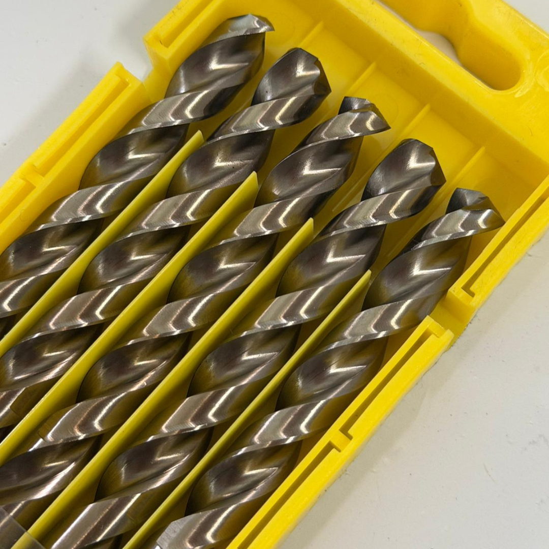 Hansch HSS-CO Cobalt Drill Bit Set | High Hardness Twist Drill for Stainless Steel, Metal, Wood | Straight Shank