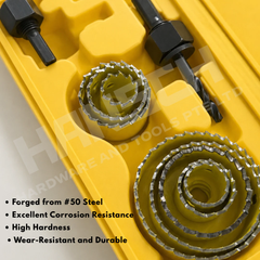 Hansch Hole Saw Set Premium Woodmaking Tool Set | Cutter Kit for Wood