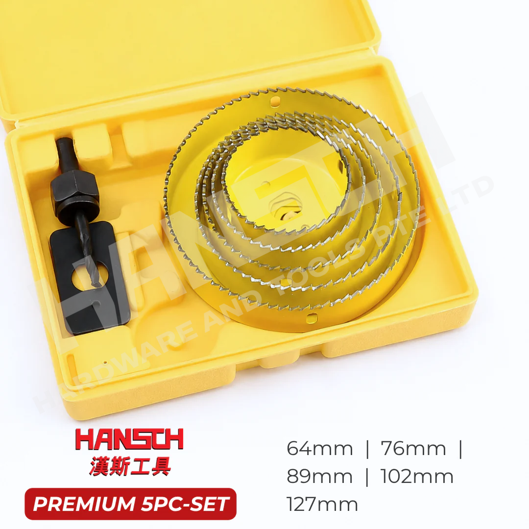 Hansch Hole Saw Set Premium Woodmaking Tool Set | Cutter Kit for Wood