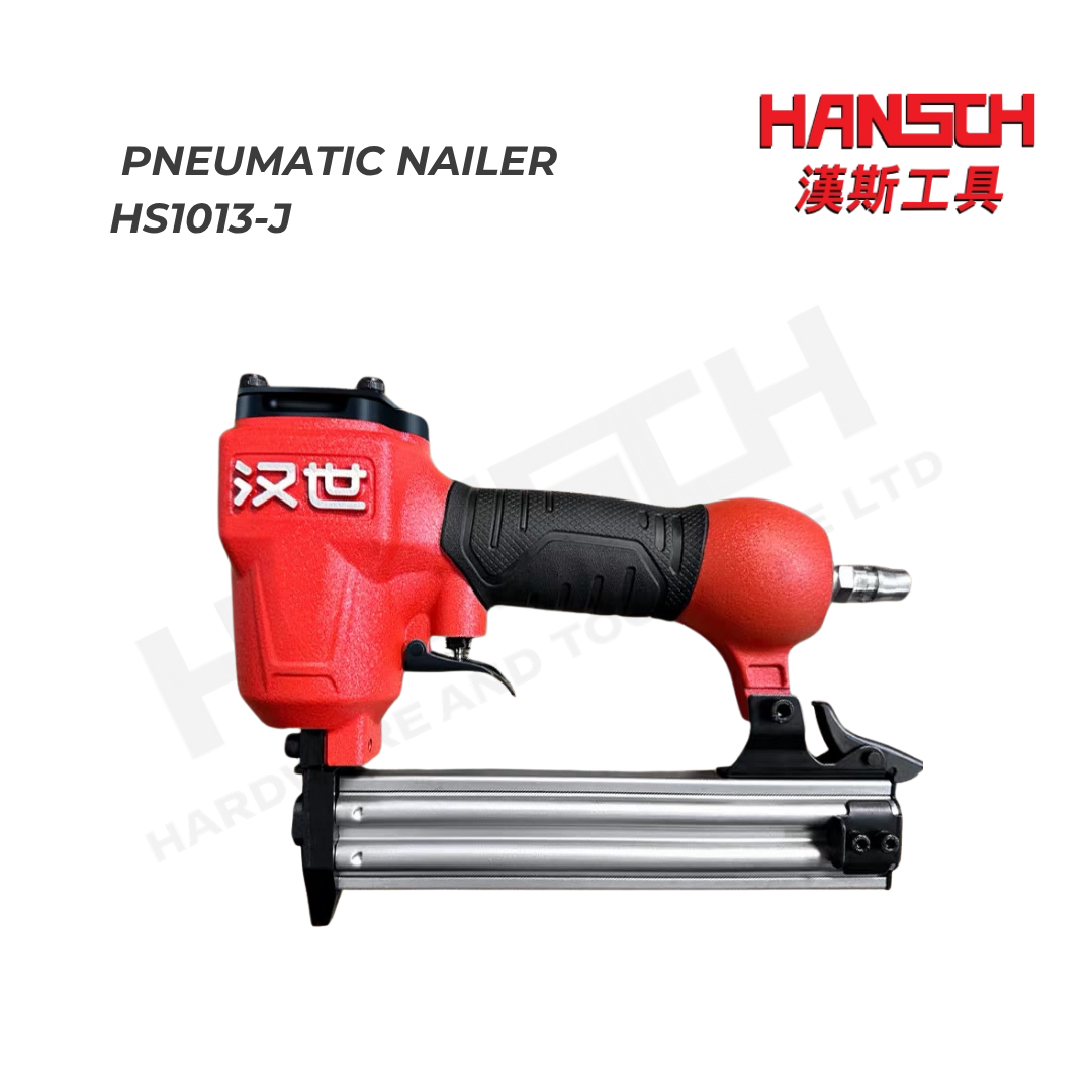 Hansch Pneumatic Brad Nailer Air Nail Gun – High-Frequency Fast Firing Staple Nailer