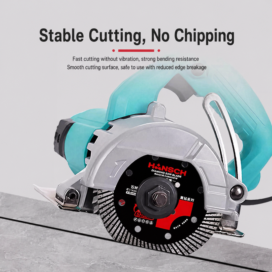 Hansch Black Diamond No.3 (105mm) Ultra-Thin Diamond Blade, Industrial-Grade For Porcelain, Slabs & Sintered Stone