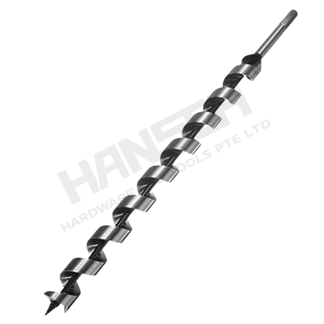 Hansch Wood Auger Drill Bit Extended Deep-Hole Woodworking Drill with Hex Shank 木工深孔螺旋钻头
