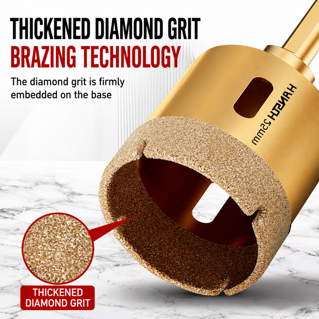 Hansch Brazed Diamond Hole saw Drill Bit for Tiles Marble Ceramic