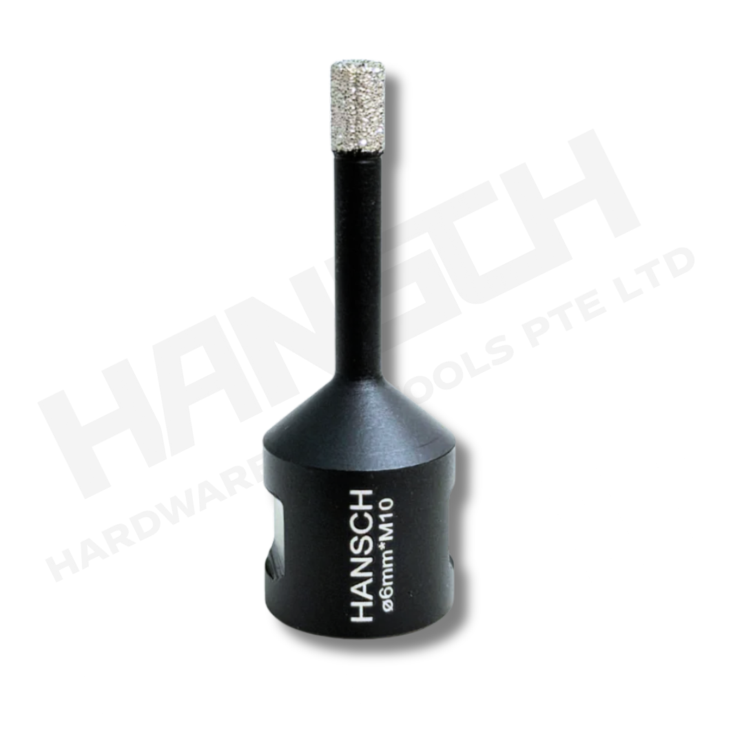 Hansch  Brazed Diamond Hole Saw 6mm-32mm 汉斯角磨机钎焊开孔器