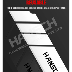 HANSCH Reusable Ceramic Craft Knife Blade Ceramic Replacement Blade (美工陶瓷刀片)