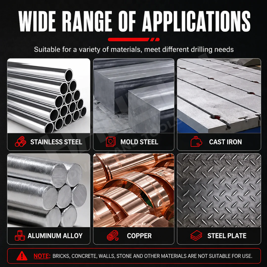 Hansch HSS-CO Cobalt Drill Bit Set | High Hardness Twist Drill for Stainless Steel, Metal, Wood | Straight Shank (直柄麻花钻)