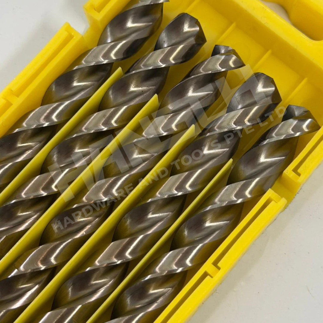 Hansch HSS-CO Cobalt Drill Bit Set | High Hardness Twist Drill for Stainless Steel, Metal, Wood | Straight Shank (直柄麻花钻)