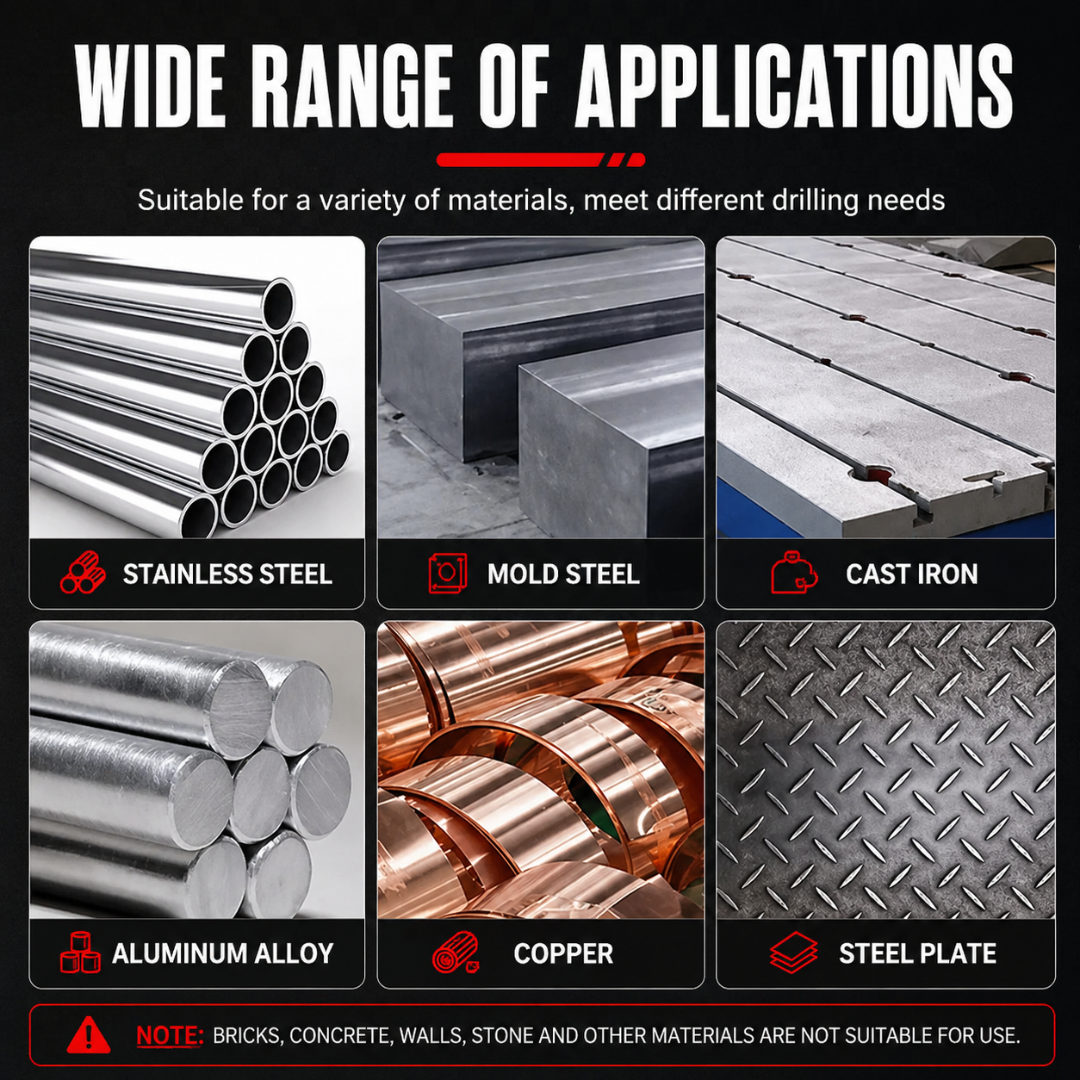 Hansch HSS-CO Cobalt Drill Bit Set | High Hardness Twist Drill for Stainless Steel, Metal, Wood | Straight Shank