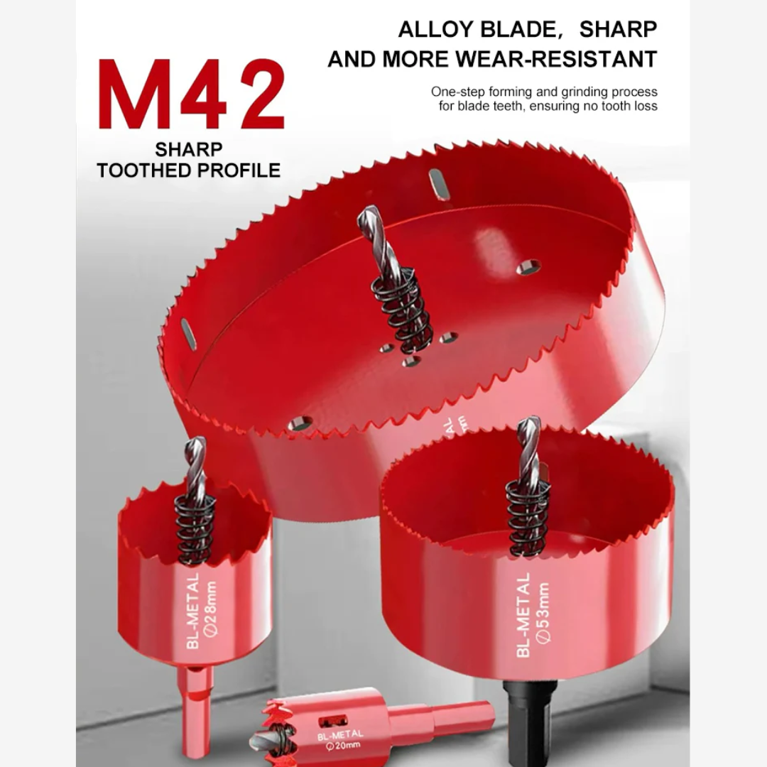 Hansch M42 Bi-Metal Hole Saw Cutter 双金属开孔器 Heavy Duty Drill Hole Opener