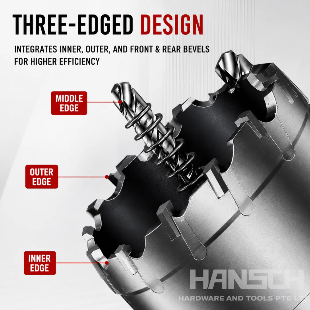 Hansch TCT Hole Saw Drill Bit for Stainless Steel Up to 120mm Hole Opener 不锈钢开孔器
