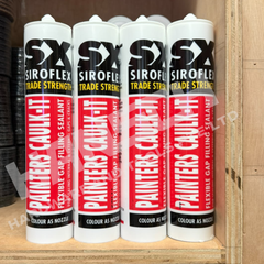Siroflex Painters Caulk It Flexible Gap Filling Sealant White 310ml | Paintable Interior & Exterior Caulk 白色可上漆柔性填缝密封胶