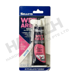 Selleys Wet Area Silicone Sealant White – Waterproof & Mould Resistant Neutral Cure Silicone for Bathroom & Kitchen 湿区防水防霉中性硅酮密封胶