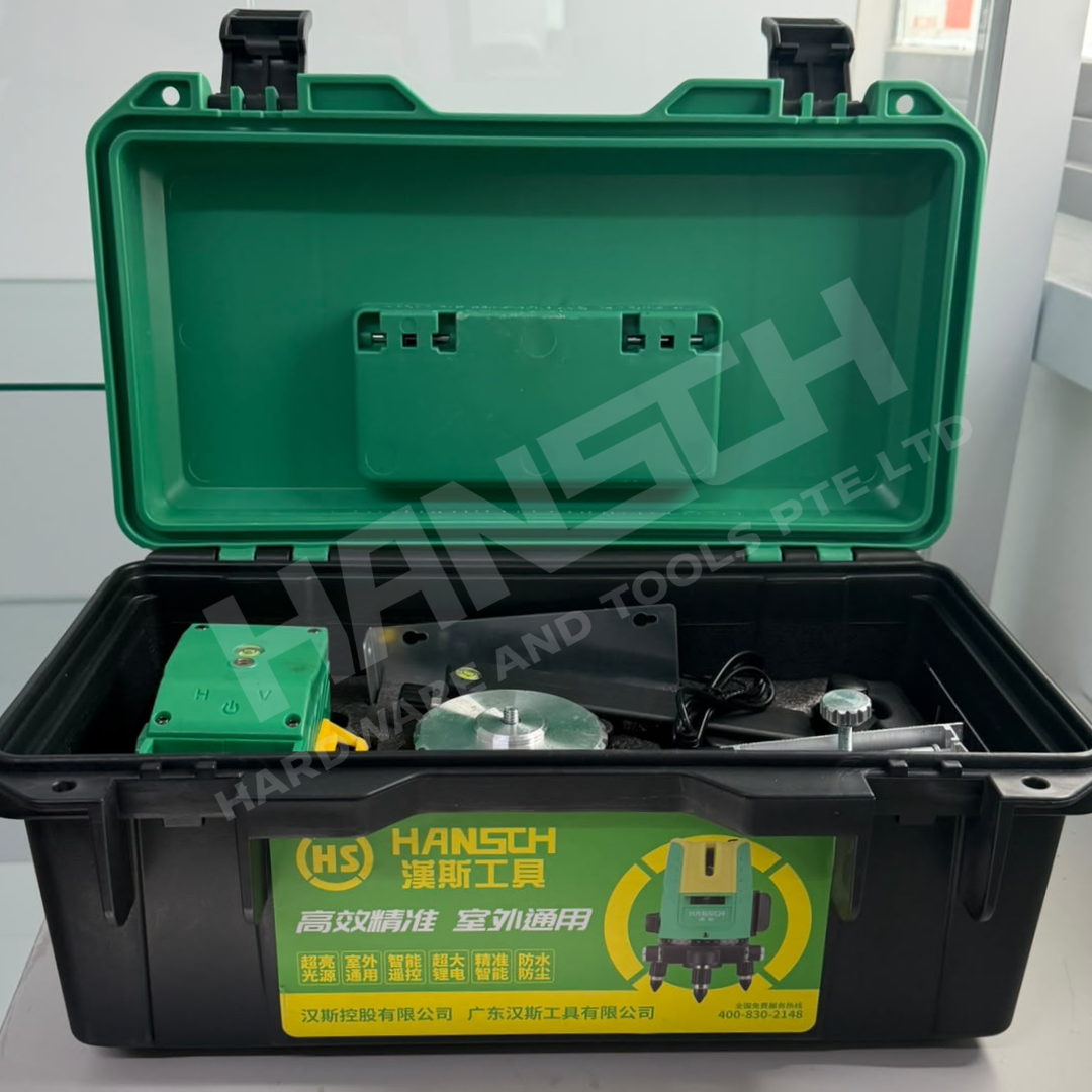 Hansch 3D Laser Level Self-Leveling Green Beam Cross Line Laser Level (HS6264) Professional Indoor & Outdoor Measuring Tool  3D贴墙贴地一体式绿光激光水平仪