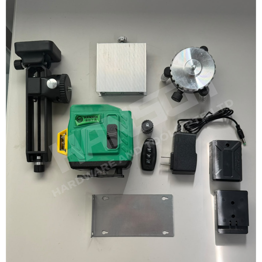 Hansch 3D Laser Level Self-Leveling Green Beam Cross Line Laser Level (HS6264) Professional Indoor & Outdoor Measuring Tool  3D贴墙贴地一体式绿光激光水平仪