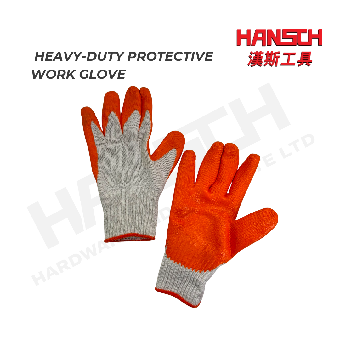 Heavy-Duty Rubber-Coated Cotton Work Gloves 加厚防棉纱工业防护手套