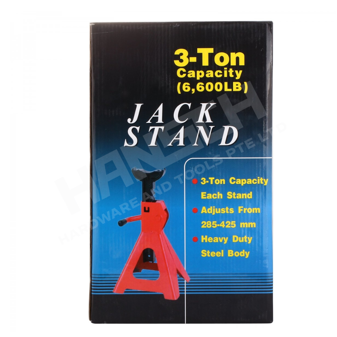 3 Ton Heavy Duty Car Jack Stand Adjustable Vehicle Support Stand - 1 Pair 重型汽车安全支架（一对）