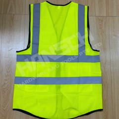 High-Visibility Reflective Safety Vest Breathable Mesh 荧光黄网眼布反光安全背心